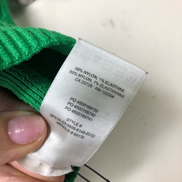 Babaton Green Ribbed Tank Top - Picture 5 of 6